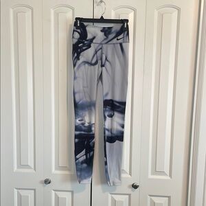 Nike Dark Blue, Light Blue and Grey Abstract leggings.